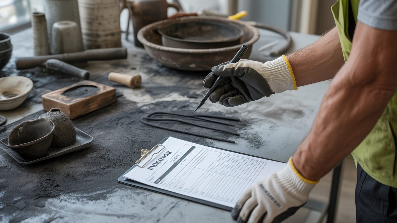 Restoration professional photographing damage to document an insurance claim in San Antonio