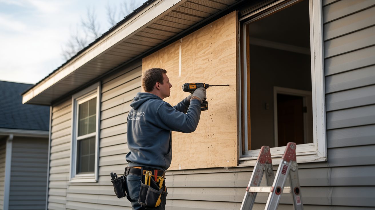 Technician documenting moisture readings during a free inspection in San Antonio